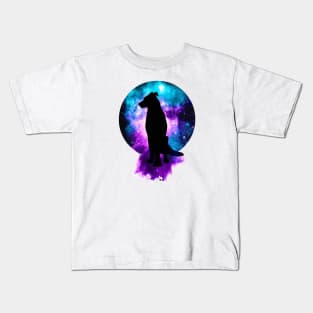 Beauceron Walk On The Nebula Art Kids T-Shirt